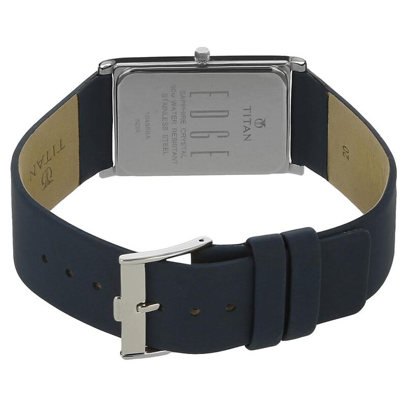 Titan Quartz Analog White Dial Leather Strap Watch for Men - image number 3