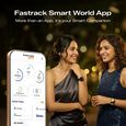 Fastrack Noir Rizz Women Smartwatch with 1.72" inch HD Display, Womens Health, Functional Crown, BT Calling, SpO2, Additional Silicone Strap - image number 6