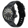 Titan Zero Hour Diver's 200m Analog with Black Dial Black FKM Strap Watch for Men - image number 2
