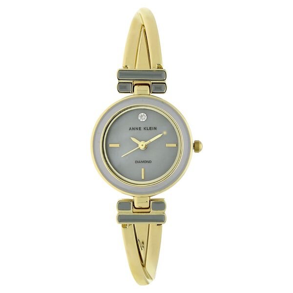 Anne Klein Quartz Analog Grey Dial Metal Strap Watch for Women - image number 0