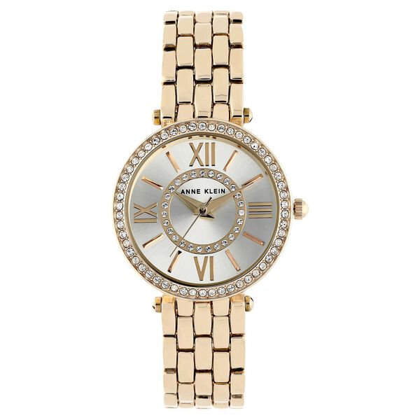 Anne Klein Quartz Analog White Dial Metal Strap Watch for Women - image number 0