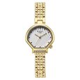 Titan Raga Spotlight Quartz Analog White Dial Rose Gold Metal Strap Watch For Women