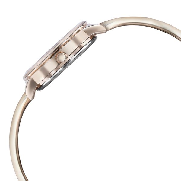 Sonata Poze Quartz Analog Pink Dial Rose Gold Color Metal Strap Watch For Women - image number 4