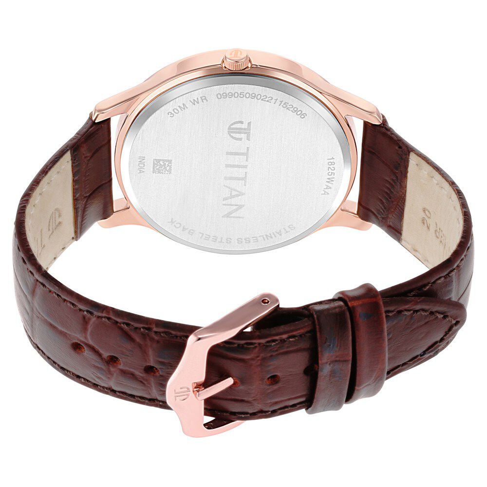 Rose gold dial men's watch clearance