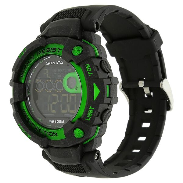 SF Digital Dial Plastic Strap Watch for Men - image number 1