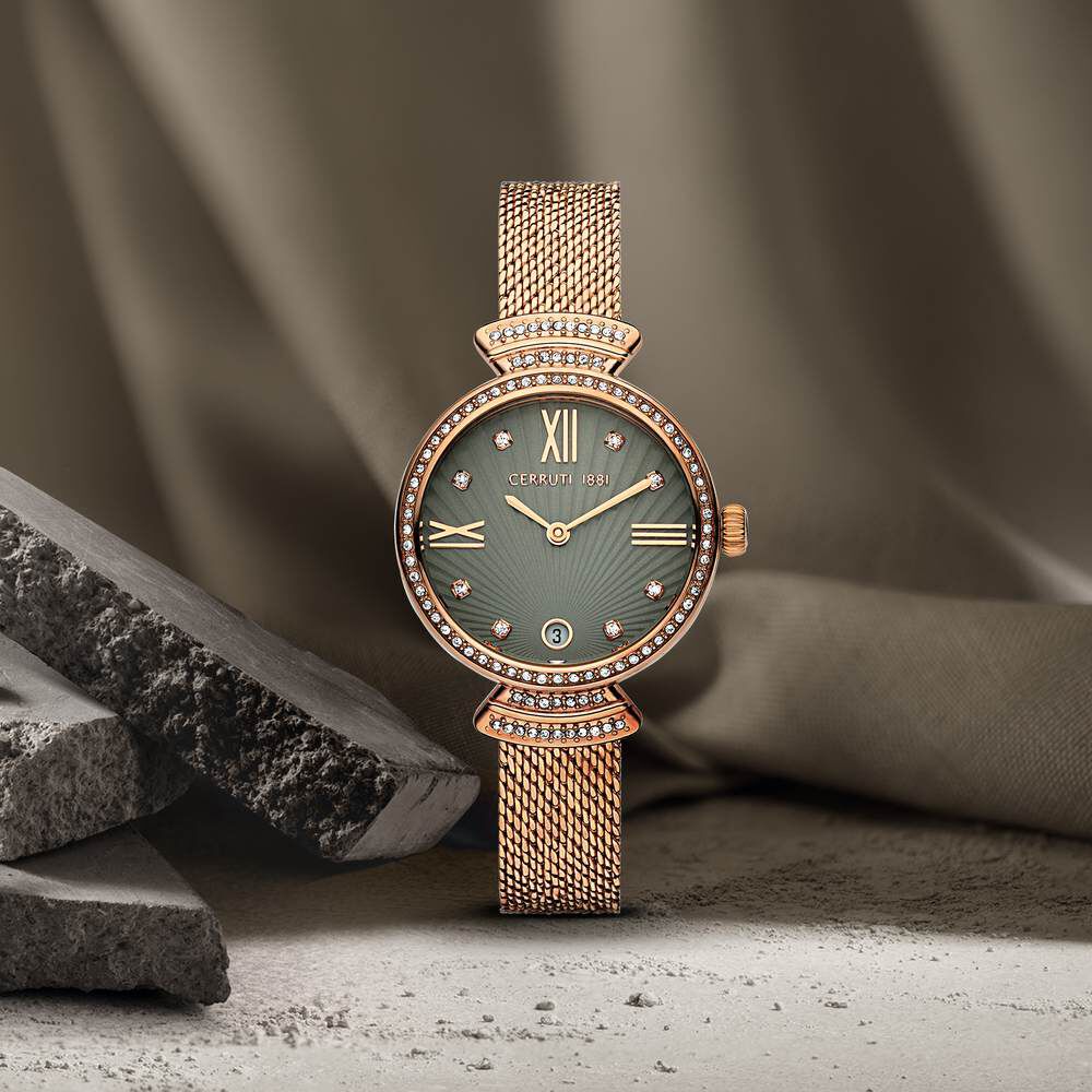 Cerruti 1881 gold watch outlet