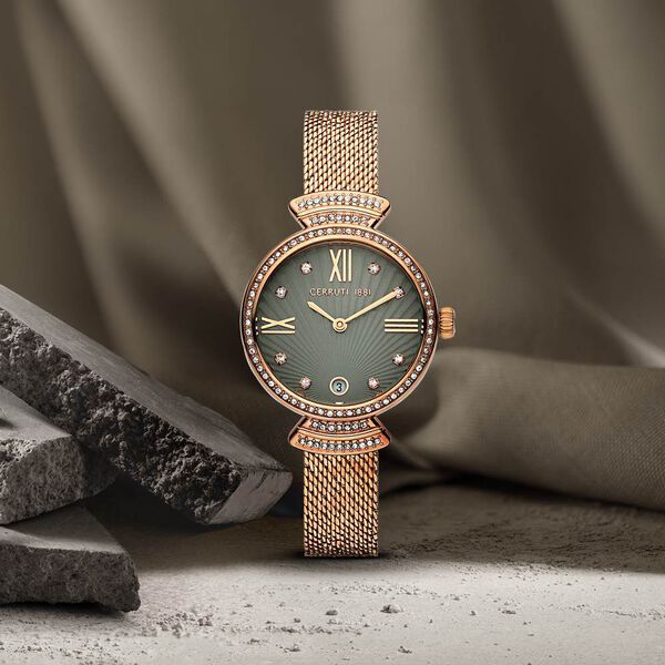Buy Online Cerruti 1881 Quartz Analog Grey Dial Stainless  display picture 1