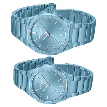 Kenneth Cole Kenneth Cole Quartz Analog Blue Dial With Blue Stainless Steel Strap Watch for Couple