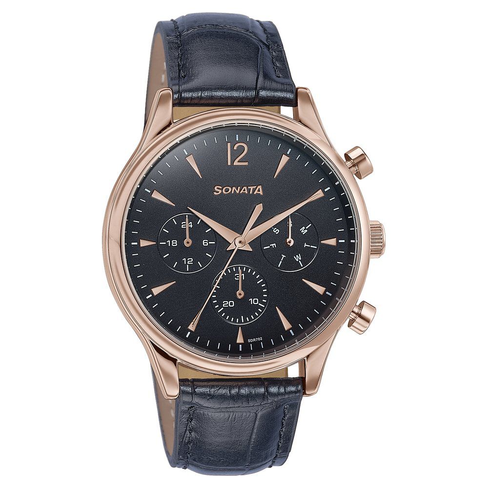Buy Online Sonata Wedding Edit Quartz Multifunction Black Dial