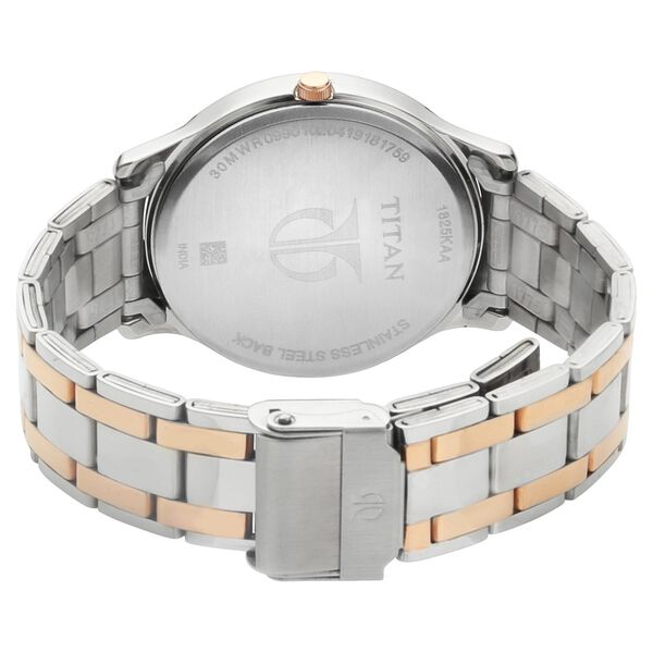 Titan Quartz Analog with Date Blue Dial Stainless Steel Strap Watch for Men - image number 4