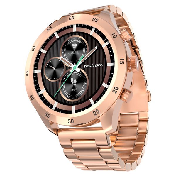 Fastrack Magnus FX2 Unisex Smart Watch With Rose Gold Metal Strap - image number 1