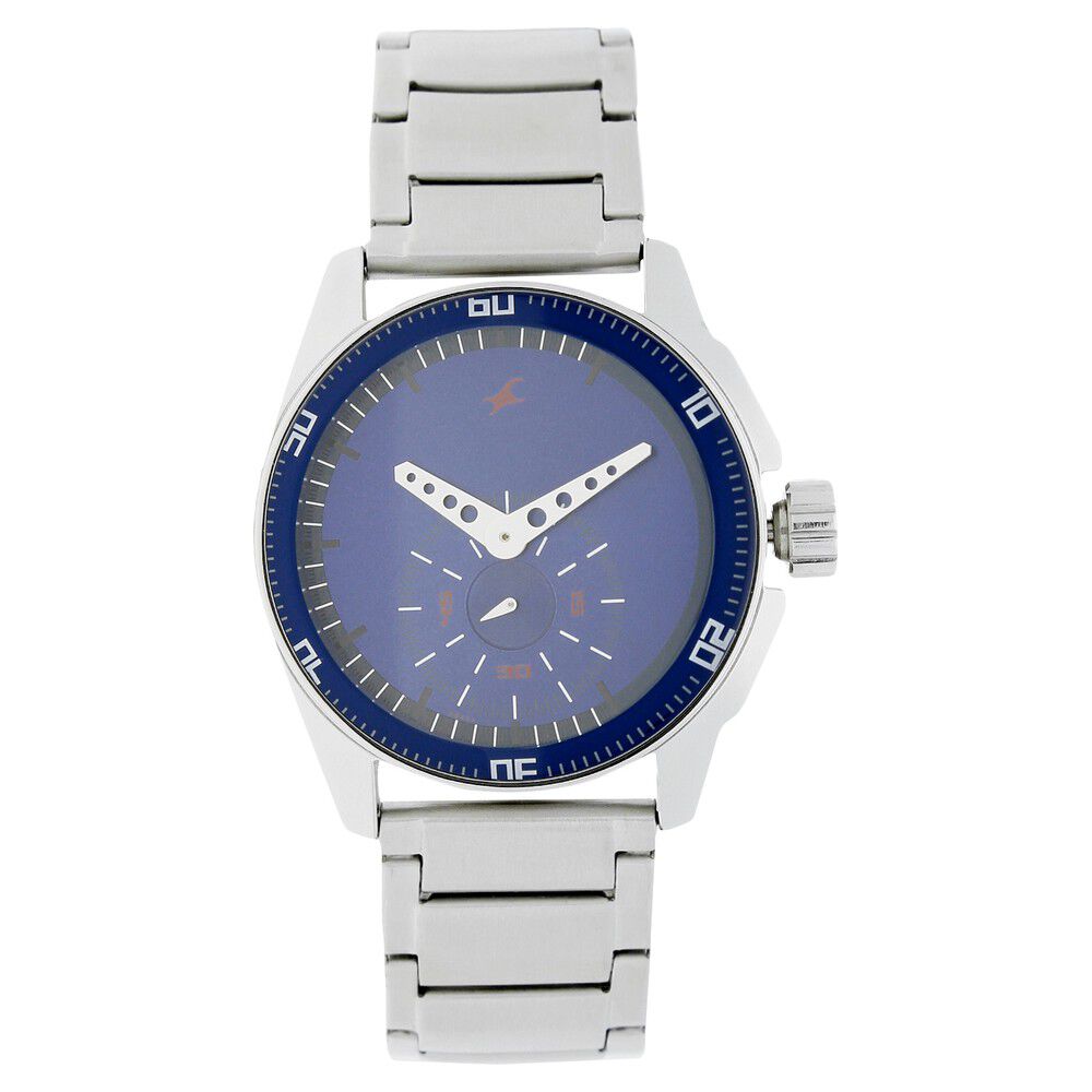 Fastrack ng3039sm04 metal outlet analog men's watch