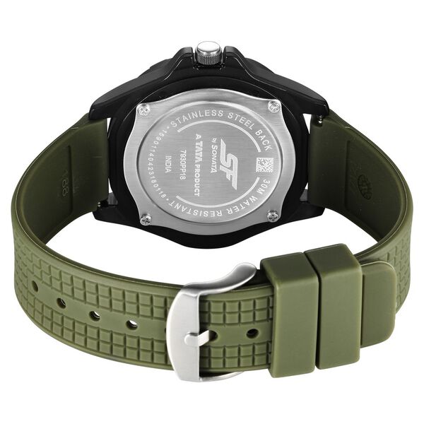 SF Sporty Green Dial Polyurethane Strap Watch for Men - image number 4