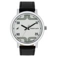 Fastrack Bold Quartz Analog White Dial Leather Strap Watch for Guys - image number 0