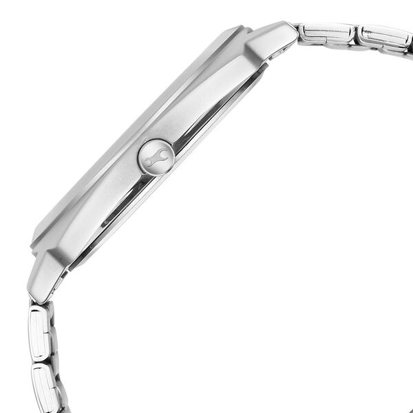 Fastrack Groove Quartz Analog Silver Dial Guys Stainless Steel Watch - image number 5