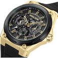 Police Quartz Multifunction Black Silicone Strap for Men - image number 3