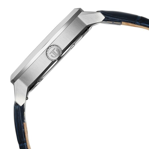 Titan Regalia Arc Analog with Day Date Second Subdial and Blue Dial Blue Leather Strap Watch for Men - image number 5