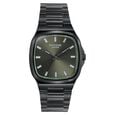 Poze Poze Quartz Analog Green Dial Grey Metal Strap Watch For Men - image number 1