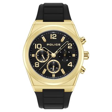 Police Multifunction Black Dial Watch for Men