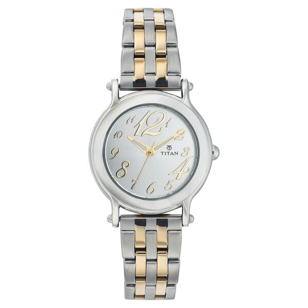 Titan Quartz Analog Silver Dial Watch for Women - image number 0