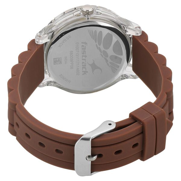 Fastrack Trendies Quartz Analog Brown Dial Silicone Strap Watch for Girls - image number 3