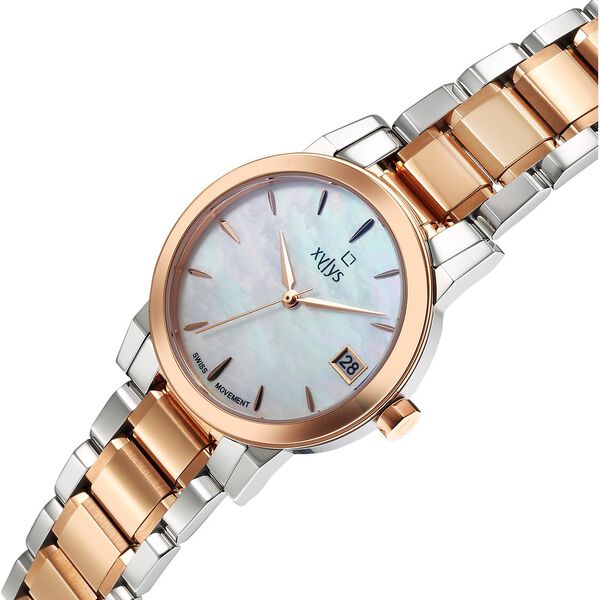 Xylys Ethereum Swiss Analog Stainless Steel White Dial Watch for Women - image number 3