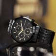 Sonata Magna Quartz Multifunction Black Dial Black Stainless Steel Strap Watch For Men - image number 0