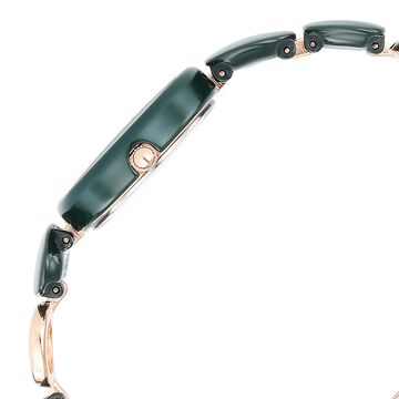 Titan Raga Ceramics Green Dial Analog Metal Strap Watch for Women