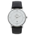 Titan Quartz Analog with Date White Dial Leather Strap Watch for Men