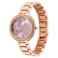 Glitz Rose Gold Dial Stainless Steel Strap Watch for Women - image number 2