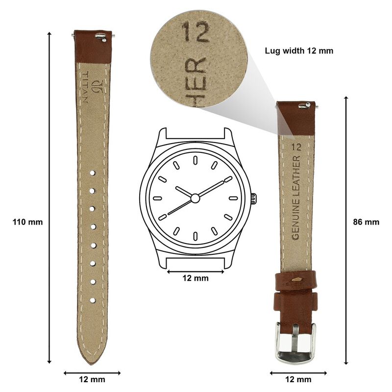 Affordable Fashion Leather 12 mm Watch Strap FR003LWWR-SC_K0009520 main image 0
