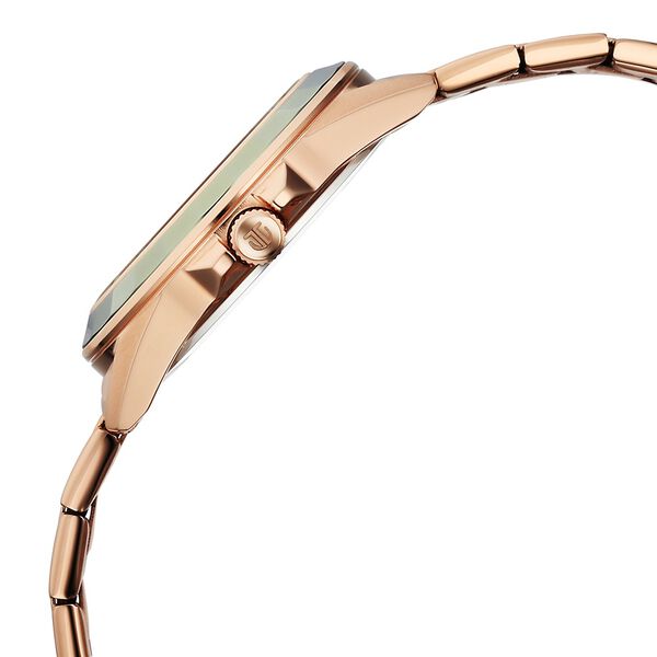 Titan Glamour Quartz Multifunction Green Dial Rose Gold Stainless Steel Strap Watch For Women - image number 3