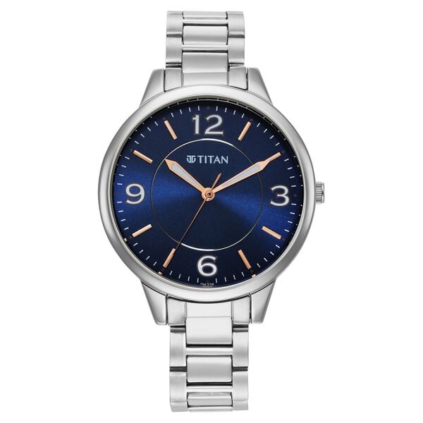 Titan Trendsetters Blue Dial Women Watch With Stainless Steel Strap - image number 1