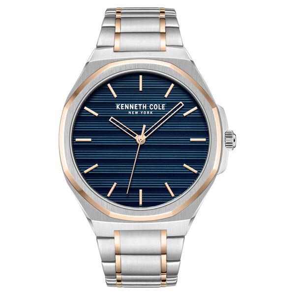 Kenneth Cole Quartz Analog Blue Dial Stainless Steel Strap Watch for Men - image number 0