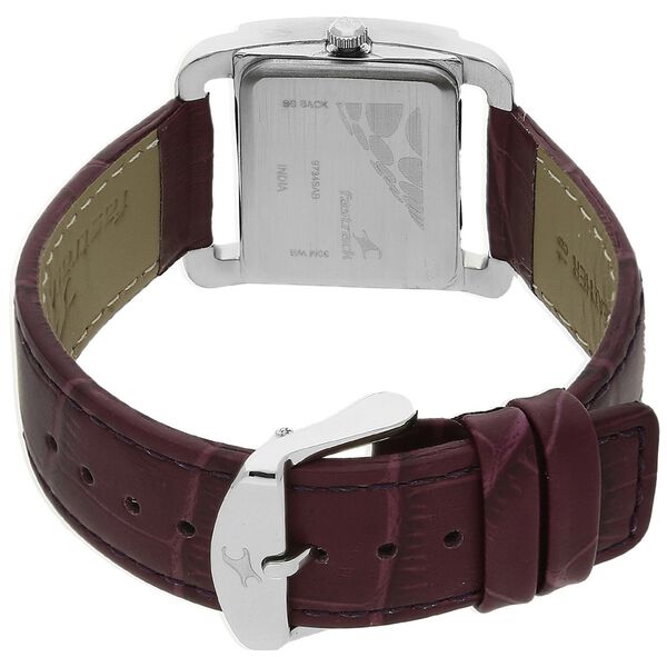 Fastrack Quartz Analog Black Dial Leather Strap Watch for Girls - image number 3