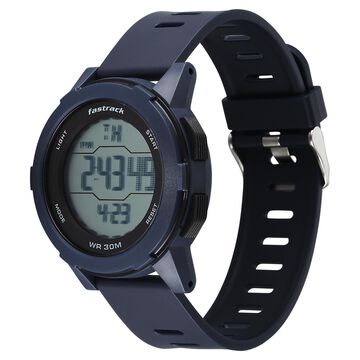 Fastrack Streetstyle Digital Dial Blue Polyether Strap Watch For Unisex
