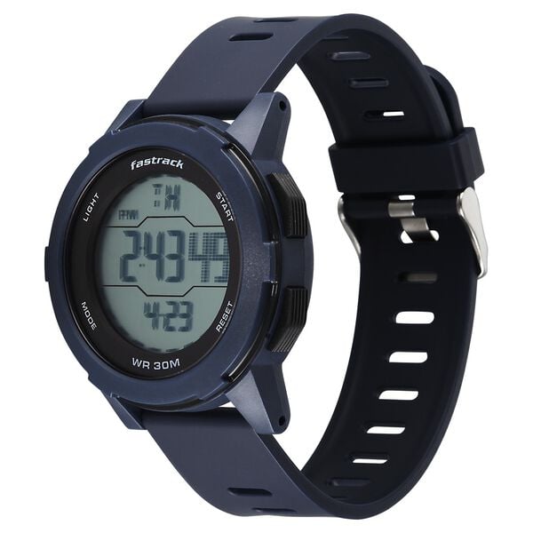 Fastrack Streetstyle Digital Dial Blue Polyether Strap Watch For Unisex - image number 2