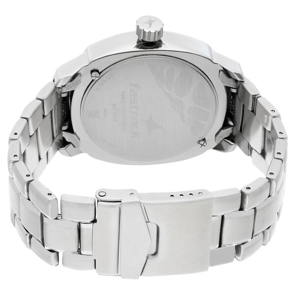 Fastrack Quartz Analog Silver Dial Stainless Steel Strap Watch for Guys - image number 4