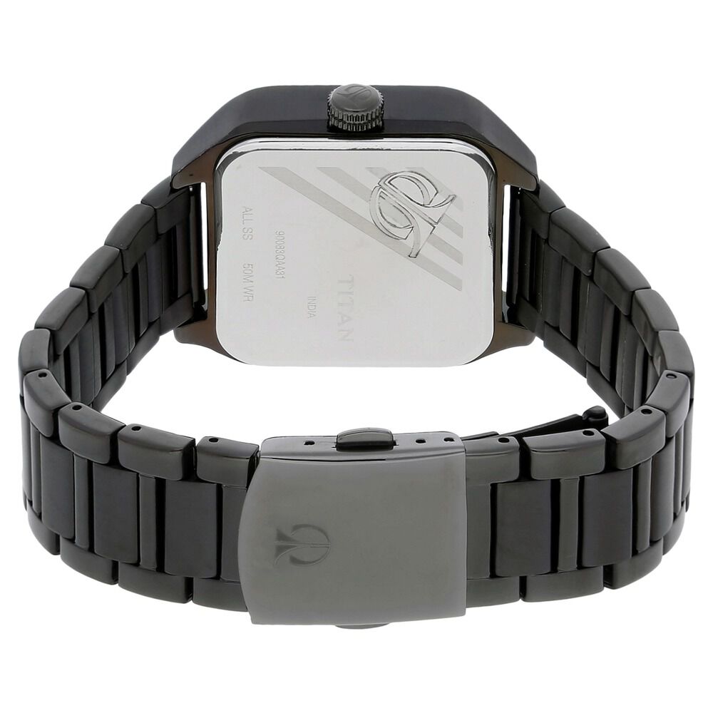 Titan PURPLE PAST MODERN Grey Dial Quartz Multifunction Stainless Steel Strap watch for Men