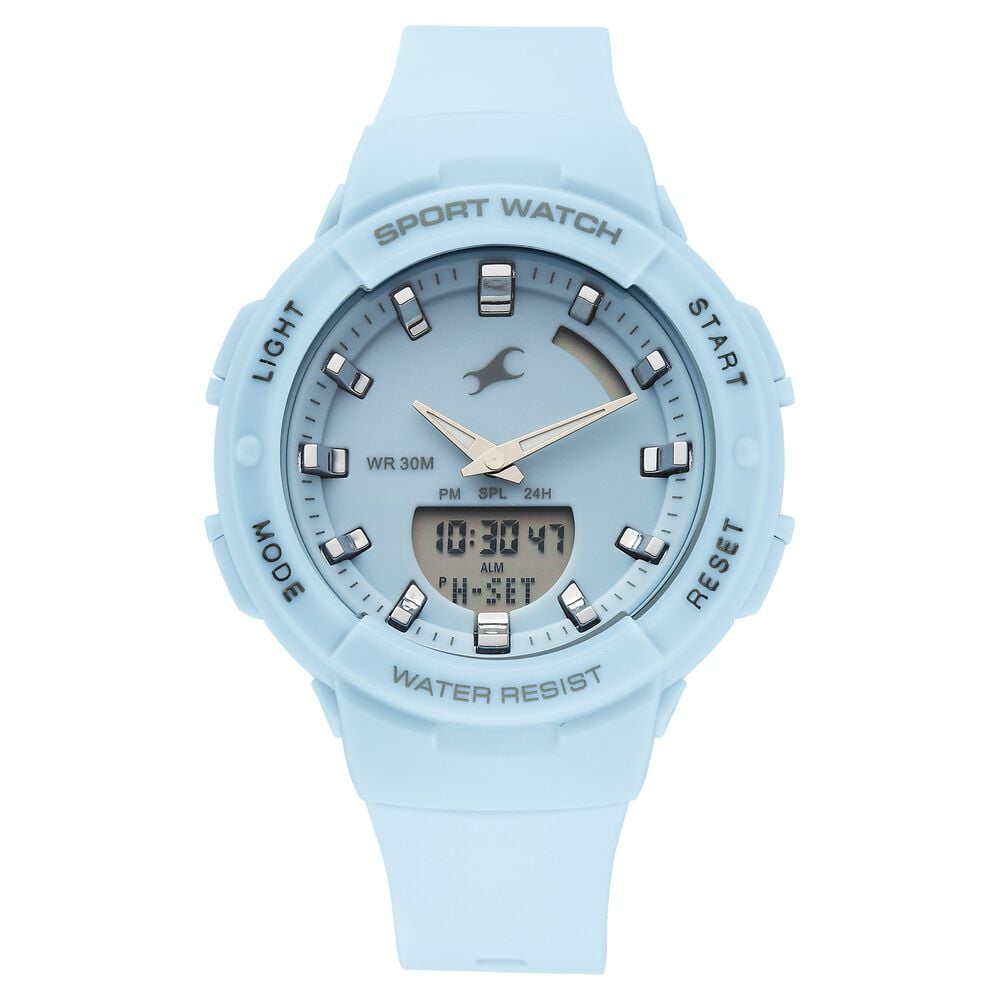 Fastrack StreetStyle Quartz Analog Blue Dial Blue Plastic Strap Watch For Girls-image-36
