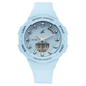 Fastrack StreetStyle Quartz Analog Blue Dial Blue Plastic Strap Watch For Girls