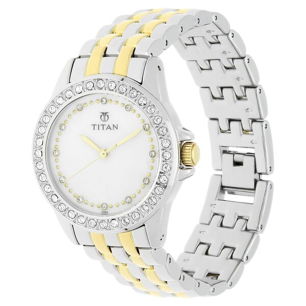 Titan Fashion White Dial Analog Stainless Steel Strap watch for Women - image number 1