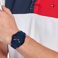 Tommy Hilfiger Quartz Analog Blue Silicone Strap for Men - image number 3