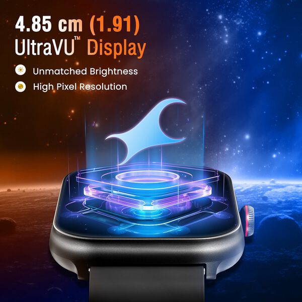 Fastrack Kruz+ 4.85 CM Super HD Display with Functional Crown and SingleSync BT Calling Smart Watch for Unisex - image number 1