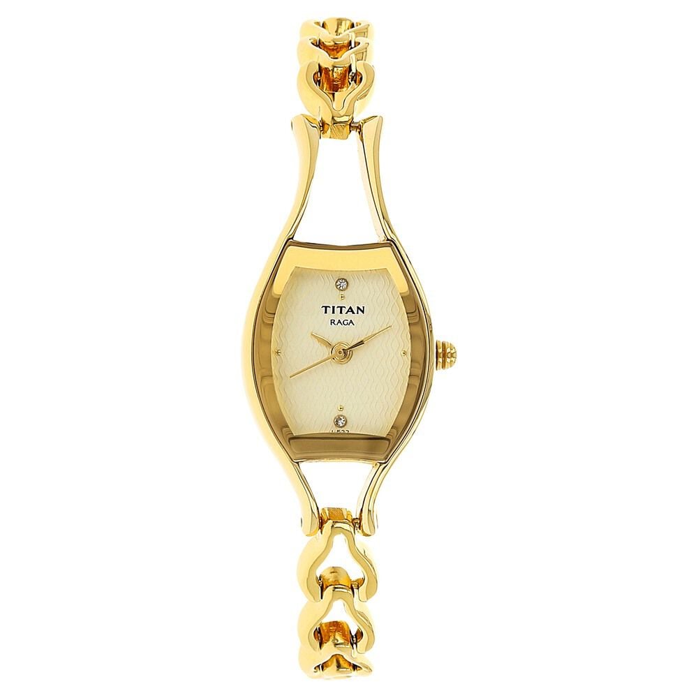 Titan raga golden color watch sales