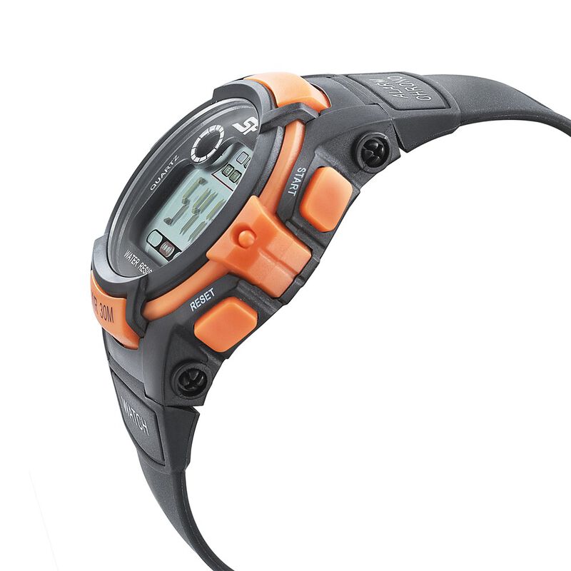 SF Digital Dial Black PU Strap Watch for Men - image number 2
