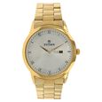 Titan Quartz Analog with Day and Date Silver Round Dial Golden Stainless Steel Strap Watch For Men - image number 0