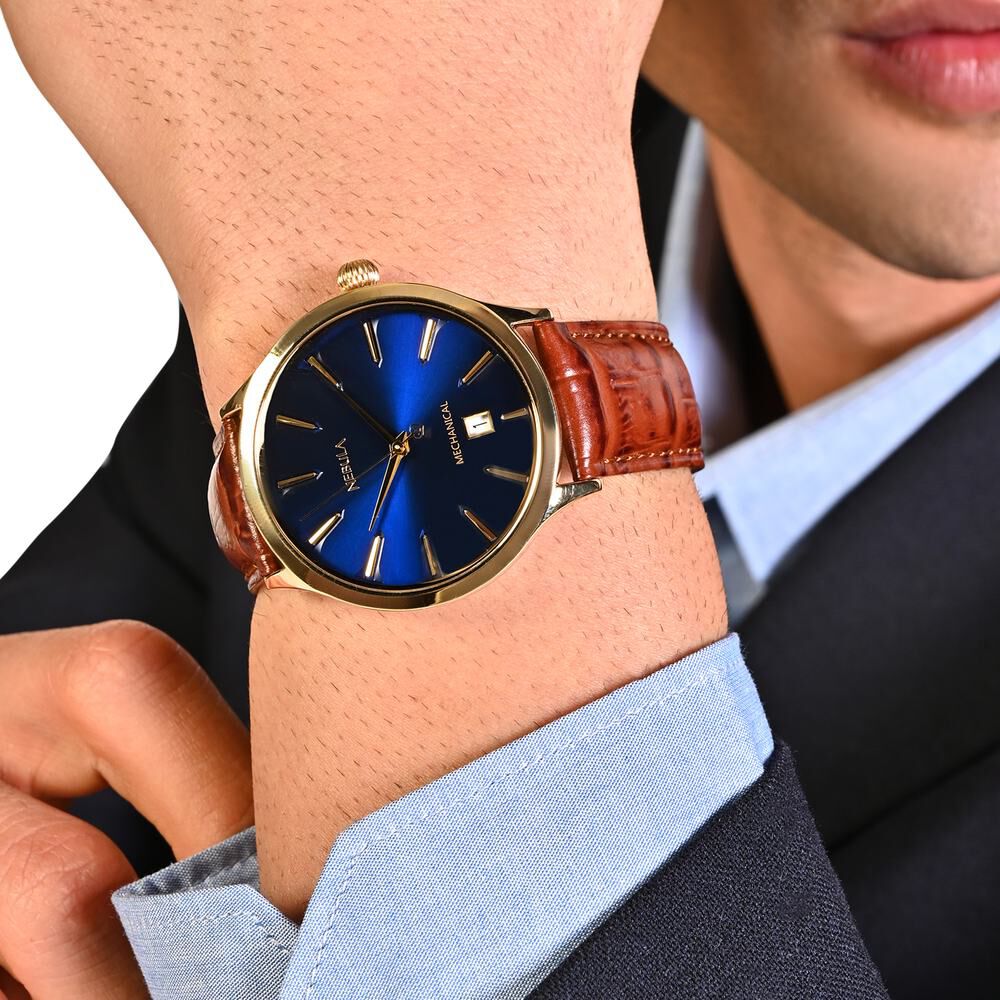 Buy Online Titan Nebula Abhiyant 18k Gold Hand-Wound Mechanical