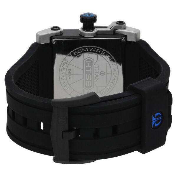 Titan Quartz Multifunction Black Dial Silicone Strap Watch for Men - image number 3
