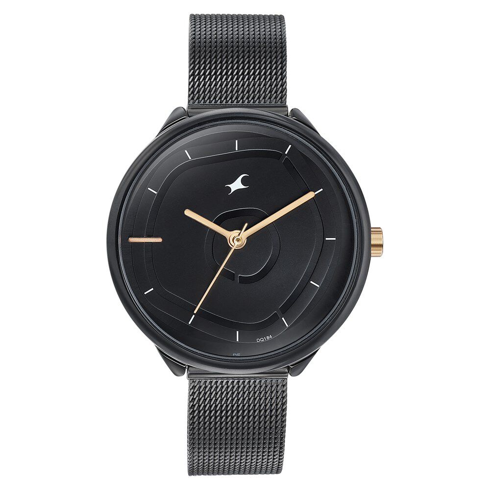 Fastrack Stunners Quartz Analog Black Dial Stainless Steel Strap Watch for Girls-picture-28